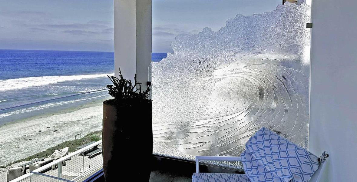 etched glass sea turtle by jay hoyt curtis